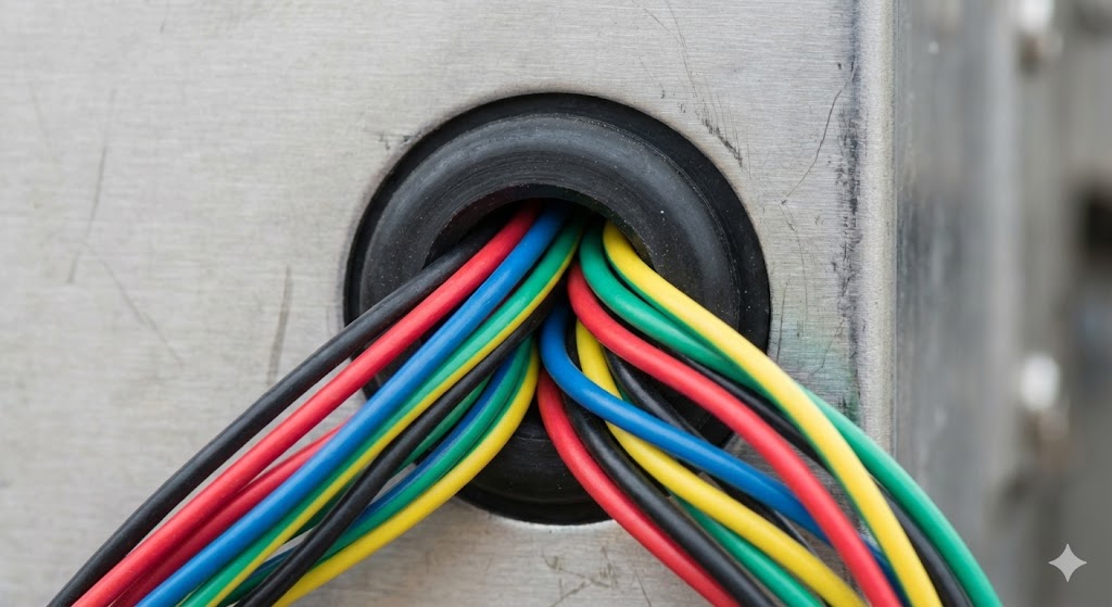 Voorkom draadskuur met rubbergatte vir harnasveiligheid